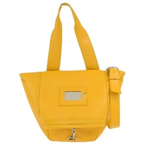 Bolso de mano de hombro bidireccional con logotipo de Balenciaga cuero amarillo plata 87ED917 - Imagen 1 de 17
