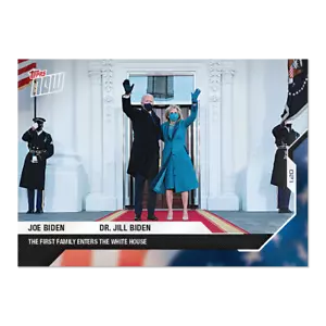 Dr Jill Biden with Joe Biden 2020 USA Election Topps Now Card #16 Inauguration - Picture 1 of 2