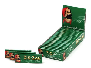 1 caja ZIG-ZAG verde tamaño regular 70 mm esquinas cortadas rodante - 25 folletos - Imagen 1 de 3