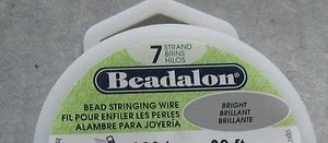 Beadalon 7 Strand Beading Wire 30 foot spool CHOOSE Diameter Stainless Steel w C - Picture 1 of 12
