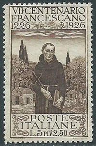 1926 REGNO SAN FRANCESCO 5 LIRE MNH ** - I30-2 - Imagen 1 de 1