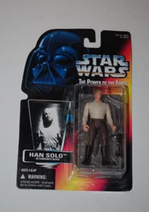 Han Solo Carbonite Block-Star Wars-POTF-Orange Card-MOC-Cracked Bubble - Picture 1 of 3