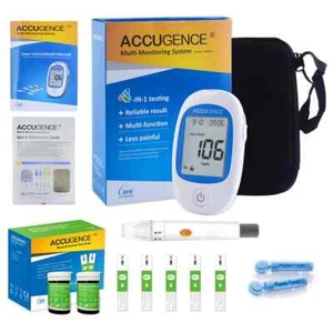 Medidor de cetonas en sangre probador de ácido úrico para monitor de cetonas de dieta cetogénica con tiras fgg - Imagen 1 de 21