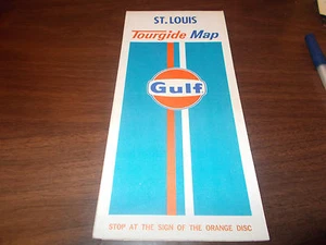 1971 Gulf St. Louis Vintage Road Map - Picture 1 of 1