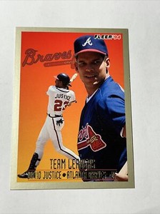 1994 Fleer Team Leaders Insert David Justice