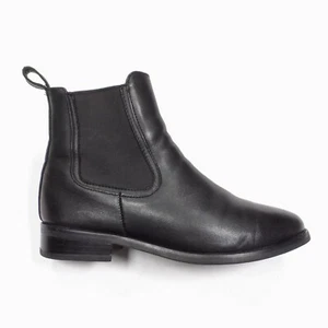 Thursday 'Duchess' Black Leather Chelsea Slip On Rubber Sole Ankle Boots - 7.5 - Picture 1 of 16