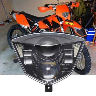 适用于 KTM 200 250 300 XCW XCFW 450 XCG 525 XC 沙漠赛车 2006-07 LED 车头灯 — 第 1/4 张图片