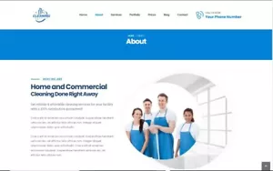 Cleaning Business Mobile Responsive Websites - Free Hosting - Picture 1 of 7