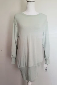 K2 Habitual Girl Long Sleeve Ribbed Shirt Dress Size 12 GREEN - Picture 1 of 3
