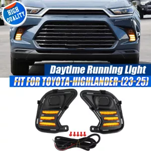 LED Daytime Running Light Bumper Fog Lamp for Toyota Grand Highlander 2024-2025 - Bild 1 von 19