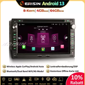 8-Kern Android 13.0 DAB+GPS Autoradio Für VW Golf Passat T5 Multivan Peugeot 307 - Bild 1 von 24