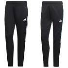adidas Trainingshose Sporthose Damen 3 Streifen schwarz verschließbare Taschen