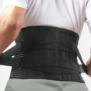 Lower Back Brace Lumbar Support Waist Belt for Pain Relief Posture Corrector US - Picture 1 of 38
