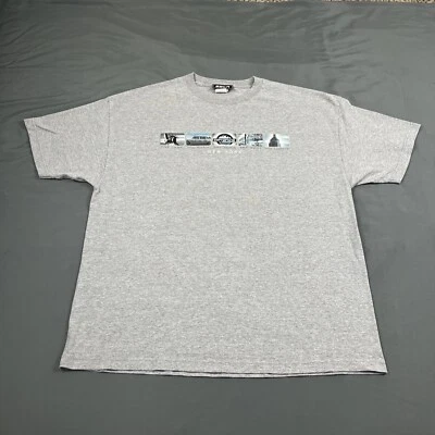 Camiseta Gráfica Vintage ESPN ZONE NYC XXL 2XL DE COLECCIÓN Y2K Gris Doble Cara Unisex Foto 1 de 4