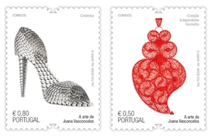 Portogallo - L'arte di Joana Vasconcelos - 2 francobolli - Foto 1 di 3
