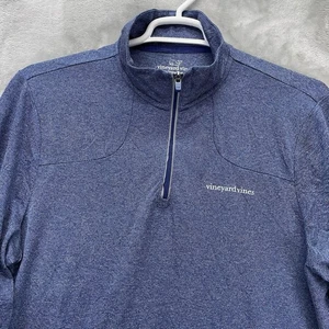 Vineyard Vines Pullover Herren Gr. Large Salzwasser Performance Pullover Golf Blau - Bild 1 von 15