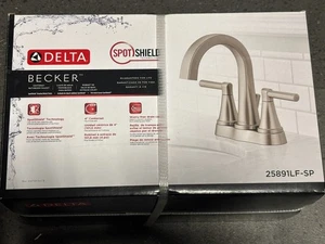 Neu Delta Becker Mittelgarnitur Badarmatur Nickel gebürstet 25891LF-SP - Bild 1 von 2