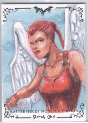 2024 Upper Deck Masterpieces Monster Edition 1/1 Sketch by George Vega - Image 1 of 2