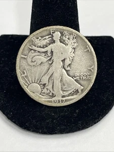Mezzo dollaro Liberty da passeggio 1917 50C - Foto 1 di 2