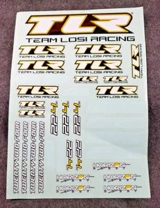 Team Losi Racing TLR Aufkleberbogen TLR8300 PKW/LKW Karosserien Flügel/Decals.(C6B4) - Bild 1 von 4
