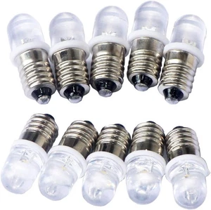 10pcs E10 Screw DC12V Warm White Spot Led Bulb Light (DC12V, Warm White) - Picture 1 of 6