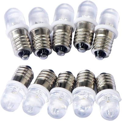 10pcs E10 Screw DC12V Warm White Spot Led Bulb Light (DC12V, Warm White) - Image 1 of 4