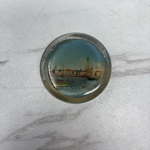 Vintage anvers panorama du port paper weight - Picture 1 of 4