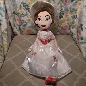 Disney Store 18” Mary Poppins Jolly Holiday Plush with white dress - Picture 1 of 11