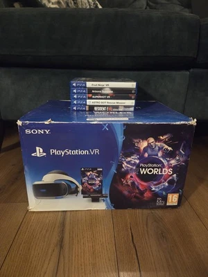 PSVR Playstation VR Bundle, Games, Move Controllers & Original Box - Image 1 of 4