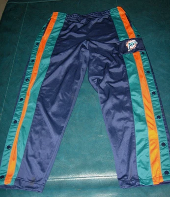 Pantalones Game Day Miami Dolphins NFL Tear Away (cierre a presión)- Para hombre Talla mediana Foto 1 de 4
