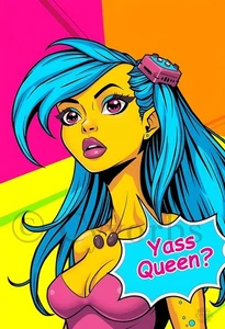 Pop Art Poster 30x40 cm Retro Comic Sci-Fi Style Wanddeko Bild Anime Kunst #21 - Bild 1 von 1