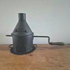 Antiker Kaffeeröster Kugelhalter Kaffeeröster Kugelförmig um 1880