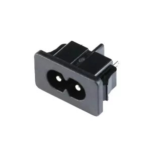 CONNETTORE IEC-320-C8 MASCHIO PRESA ALIMENTAZIONE MONTAGGIO PANNELLO - Imagen 1 de 5