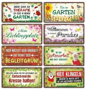 Blechschilder Metallschilder Schilder Garten Spruch lustig Deko Vintage Retro - Bild 1 von 21