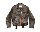 Men’s Black Cowhide 70s Vintage LEATHER Motorcycle Jacket Distressed Outerwear