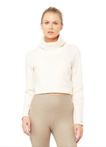 ALO YOGA SOLEIL LONG SLEEVE TOP Sweatshirt Size Small, Amber - Picture 1 of 8