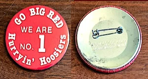 Vintage 1976er Indiana University Hoosiers Basketball Knopf! UNDEFEATED! - Bild 1 von 2