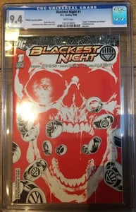 Blackest Night #1 1:250 Red Retailer Incentive Death of Hawkman Hawkgirl CGC 9.4 - Bild 1 von 1