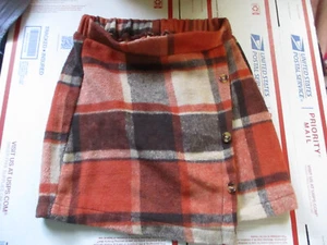 Shein Girls Size 8Y Plaid Fall Skirt - Polyester Wool - Picture 1 of 9