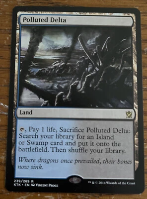 Polluted Delta  MtG Magic Khans of Tarkir English | Near Mint-Mint (NM-M) - Image 1 of 3