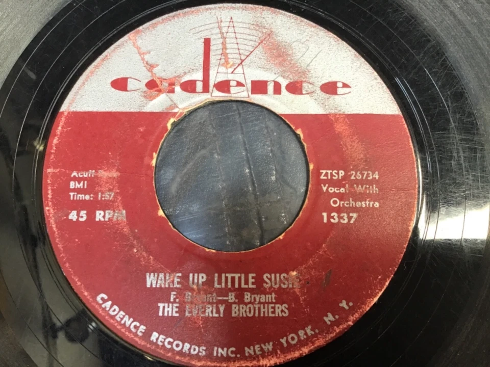 EVERLY BROTHERS WAKE UP LITTLE SUSIE/MAYBE TOMORROW 45RPM RECORD ORIGINAL VG - Image 1 of 1