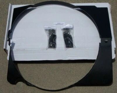 1966-1968 Plymouth Dodge 22" 2 Piece Fan Shroud and Bracket Kit NEW SET - Image 1 of 2
