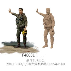 1/48 F48031 Fighter Pilot Resin Figure for F-14A/B/D Before 1995 Model Scenes - Picture 1 of 15