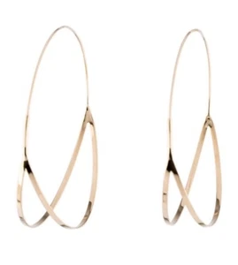 Lana Jewelry Large Flirt Hoops 14K Gold Earrings Signed $1,180 - Picture 1 of 24