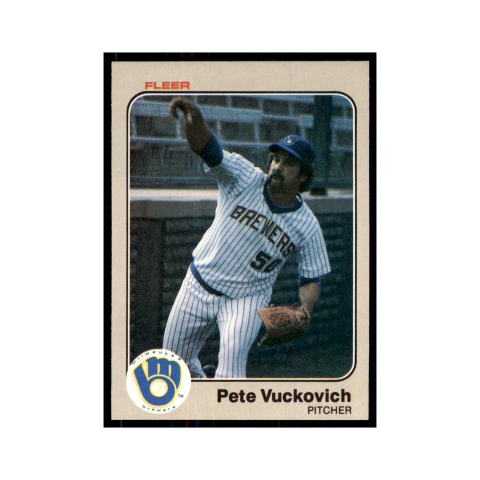 1983 Fleer Pete Vuckovich Baseball Cards #49 - Image 1 of 3