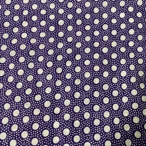 Chintz Polished Glazed Cotton Polka Dot 1 metre 100cm Fabric Remnants Material - Picture 1 of 9