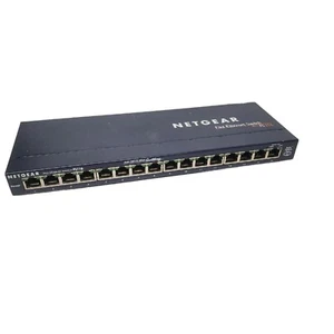 Netgear 16 Port Switch Prosafe 10/100 Network Switch FS 116 Ethernet WAN Switch - Picture 1 of 7