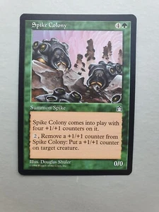 Spike Colony , MTG Stronghold (1998). Common Green Creature NM - Picture 1 of 2