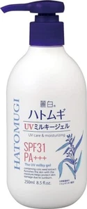 Japan Hatomugi The UV Milky Gel UV Care & Moisturizing SPF 31/PA+++250ml - Picture 1 of 8