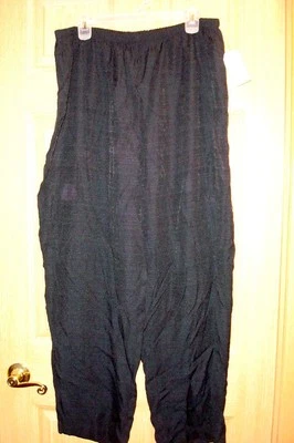 NUEVO CON ETIQUETAS TALLA GRANDE 22W - 24W PANTALONES PULL UP COLOR NEGRO MANCHAS EN PANTALONES R DE CÁMARA Foto 1 de 3